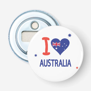 LIEFDE AUSTRALIË" Australië de "van I Dag 26 Button Flesopener