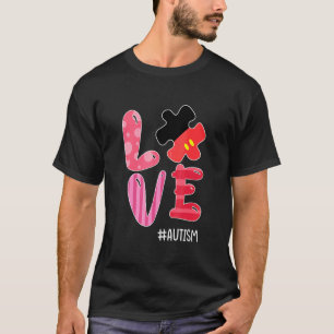 Liefde Autisme Bewustzijns Puzzel Lint Tolerantie T-shirt