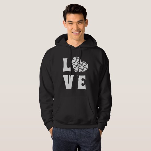 Liefde autisme hoodie (Voorkant volledig)