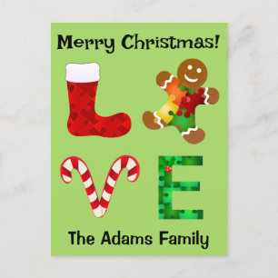LIEFDE Autisme Kerstmis Feestdagenkaart