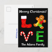 LIEFDE Autisme Kerstmis Feestdagenkaart (Voorkant / Achterkant)