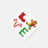 LIEFDE Autisme Kerstmis Servet (Hoek)