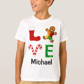 LIEFDE Autisme Kerstmis T-shirt (Voorkant)