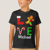 LIEFDE Autisme Kerstmis T-shirt (Voorkant)