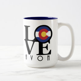 LIEFDE Avon 15oz Tweekleurige Koffiemok
