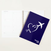 Liefde & avontuur, Hart met Pijl & Vliegtuig, Blau Planner (Display)