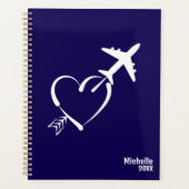 Liefde & avontuur, Hart met Pijl & Vliegtuig, Blau Planner (Voorkant)