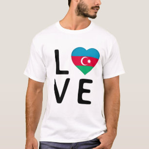 Liefde - Azerbeidzjan vlag T-shirt