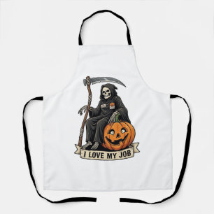 Liefde Baan Grim Reaper Halloween Pompoen Zeis_1 Schort