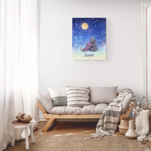 Liefde, Baby Hippo en haar moeder Poster