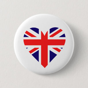 Liefde, Baby, kroon Ronde Button 5,7 Cm