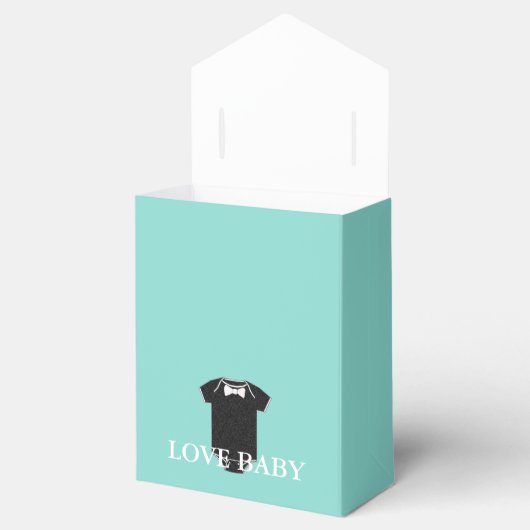 Liefde Baby Little Man Tuxedo douchefeest Bedankdoosjes (Geopend)