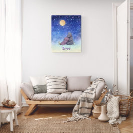 Liefde, Baby Nijlpaard en haar Moeder Poster