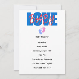 Liefde Baby Shower Uitnodiging