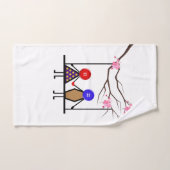 liefde bad handdoek (Handdoek)