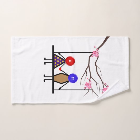 liefde bad handdoek (Handdoek)