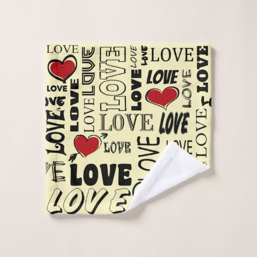 Liefde Bad Handdoek (Wasdoekje)