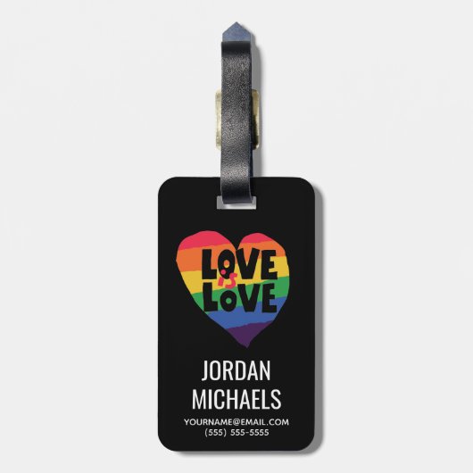 Liefde Bagagelabel (Achterkant verticaal)