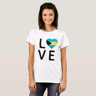 Liefde - Bahamas vlag T-shirt