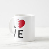 Liefde - Bahreinse vlag Koffiemok (Voorkant links)
