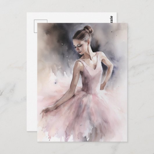 Liefde Ballet Briefkaart (Voorkant / Achterkant)