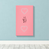 Liefde Ballet Canvas Print (Insitu (Houten vloer))
