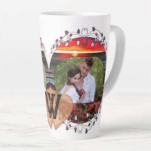 Liefde Banderas Sunset 914 Latte Mok (Rechterhoek)