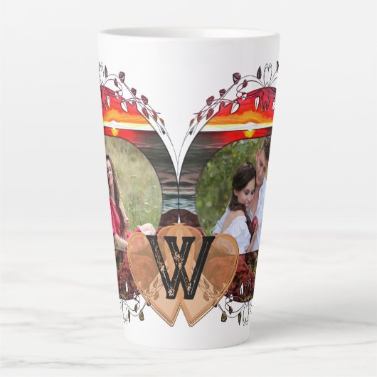 Liefde Banderas Sunset 914 Latte Mok (Voorkant)