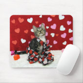 Liefde, Bandit de Tabby Kitten Mousepad Muismat (Met muis)