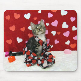 Liefde, Bandit de Tabby Kitten Mousepad Muismat