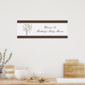 Liefde Banner Baby shower Banner Polka Dots Poster (Keuken)