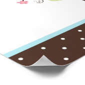 Liefde Banner Baby shower Banner Polka Dots Poster (Hoek)