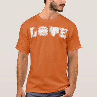 Liefde Baseball Home Bord T-shirt