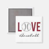 Liefde Baseball Magneet (Voorkant / Achterkant)