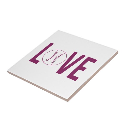 Liefde Baseball Tegel Tegeltje (Zijkant)