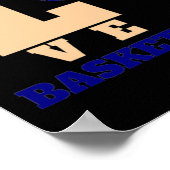 Liefde Basketbal 1 Poster (Hoek)
