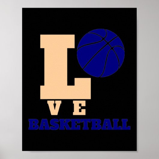 Liefde Basketbal 1 Poster (Voorkant)