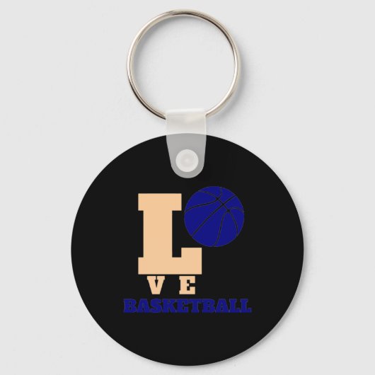 Liefde Basketbal 1 Sleutelhanger (Voorkant)