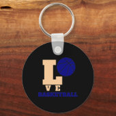Liefde Basketbal 1 Sleutelhanger (Voorkant)