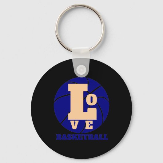 Liefde Basketbal 3 Sleutelhanger (Voorkant)
