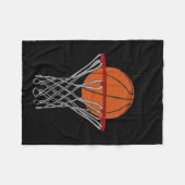 Liefde Basketbal 4 Fleece Deken (Voorkant (Horizontaal))