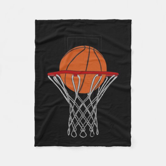 Liefde Basketbal 4 Fleece Deken (Voorkant)