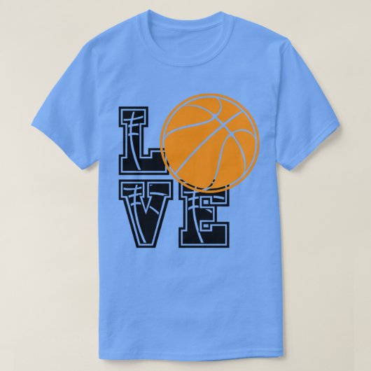 Liefde Basketbal 4 T-shirt (Design voorkant)
