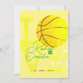 liefde basketbal brief, basketbal liefhebber kaart (Voorkant)