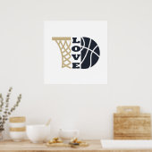 liefde basketbal cadeau ideeën voor coach poster (Keuken)