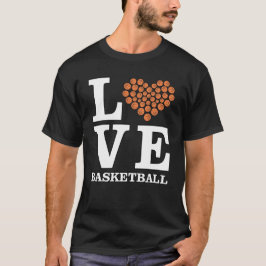 Liefde Basketbal - Hart door Ballen T-shirt