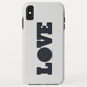 Liefde basketbal met blauwe bal Case-Mate iPhone case
