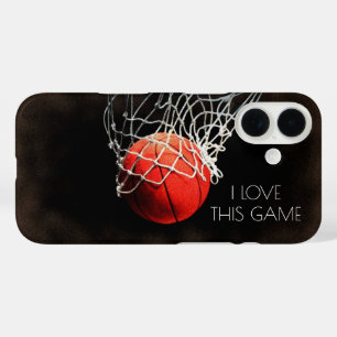 Liefde Basketbal Spel iPhone 16 Hoesje