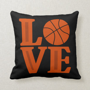 Liefde Basketbal sporten leuk gooien kussen