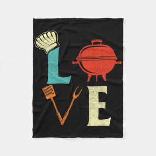Liefde BBQ Lover Pitmaster Grilling Grill Barbecue Fleece Deken